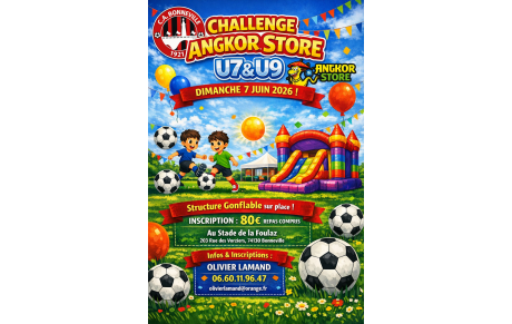 🏆 Challenge Angkor Store – U7 &amp; U9 : Les inscriptions sont ouvertes !